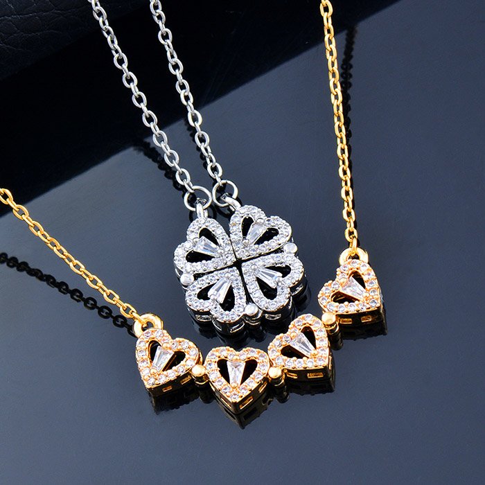 2 v 1 Κολιέ σε σχήμα καρδιάς - Hearty