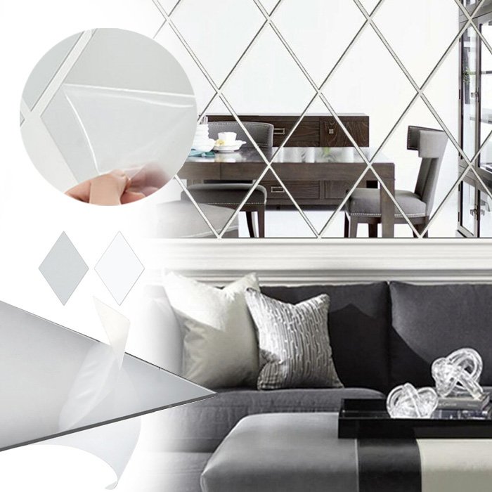 Αυτοκόλλητα τοίχου καθρέφτη  - Diamondwall