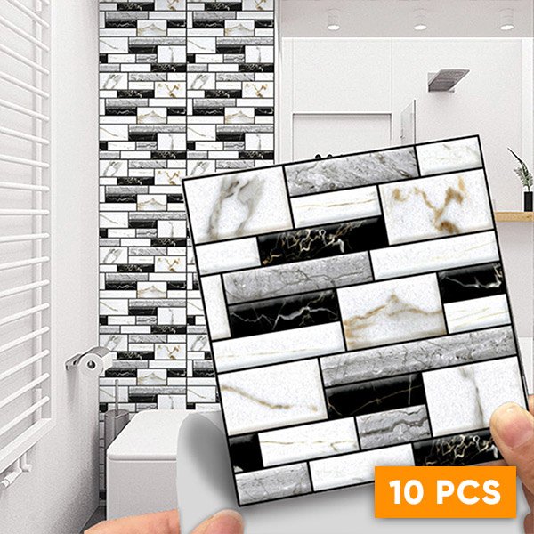 3D Αυτοκόλλητα Τοίχου Τύπου Μάρμαρο - Marmorsticker